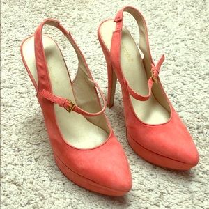 Coral High Heels